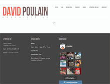 Tablet Screenshot of davidpoulain.fr